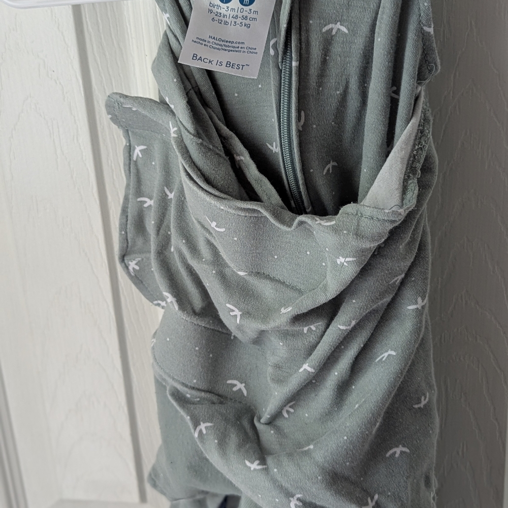 Halo Sage SleepSack Swaddle with White Birds